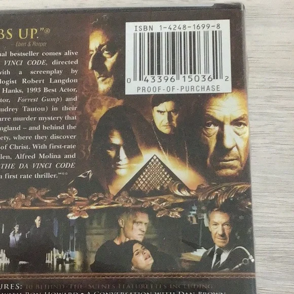DVD 2 DISC FULL SCREEN SPECIAL EDITION THE DA VINCI CODE - Picture 6 of 7